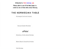 Tablet Screenshot of fromnorway.net